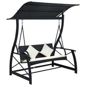 Swing Bench Black, Cream White