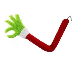 Christmas Elf Arm Plush Hanging Ornament Red Green Dual Color, Home Decor Christmas Tree Accessories For Family Party Scenes (Option: 2Pcs)