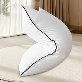 2 Pieces Bed Pillows Grey-STANGARD (Option: K)