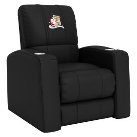 Relax Home Theater Recliner with Naughty or Nice Logo (Material: Commercial Grade Synthetic Leather)